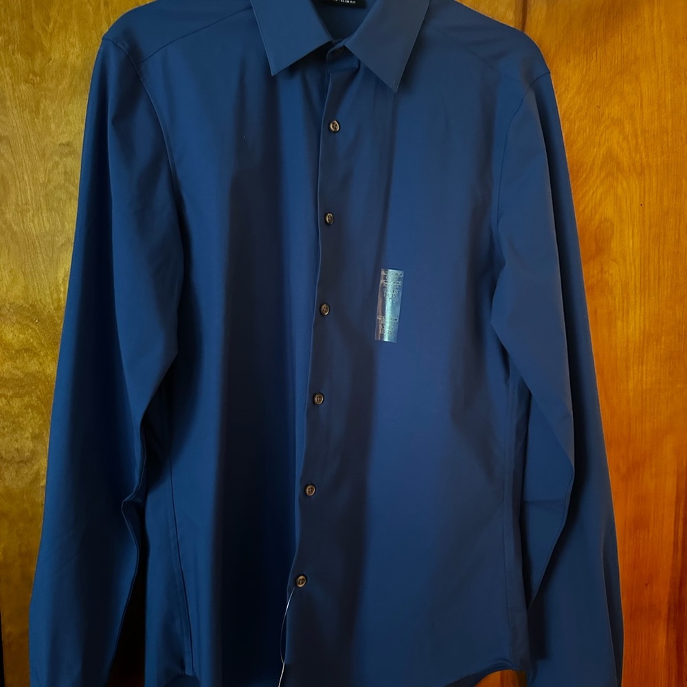 Men's Blue Dress Shirt